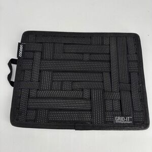 Cocoon Grid Cable Organizer Black Elastic Gadget Storage Tech Organizer